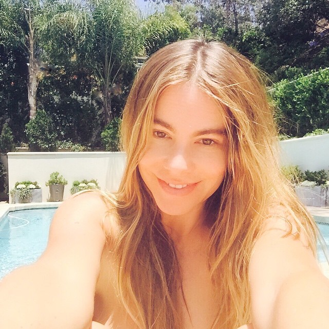 Sofia Vergara goes makeup free in recent Instagram selfie.