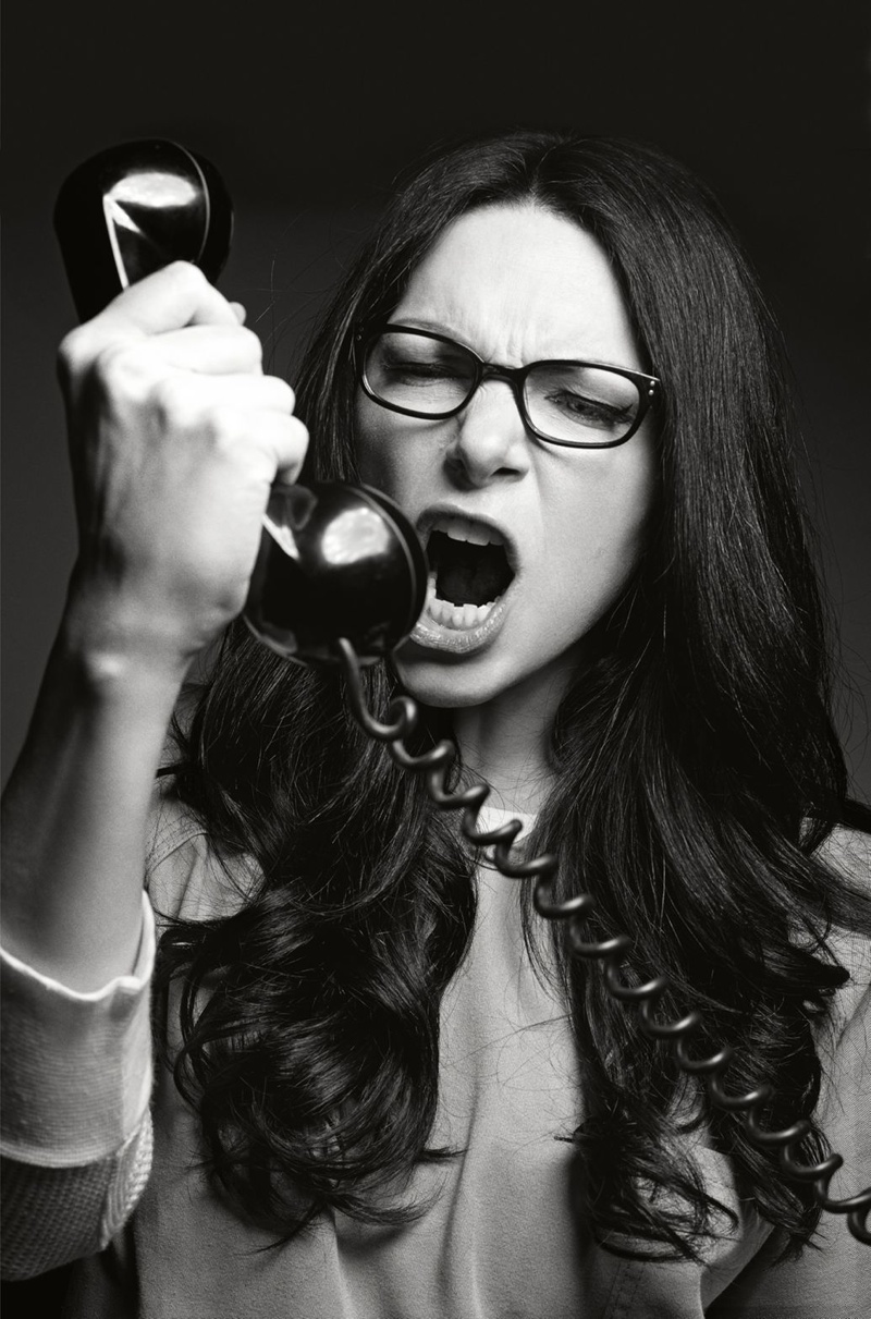 Laura Prepon gives scream in the Mark Seliger shot portrait