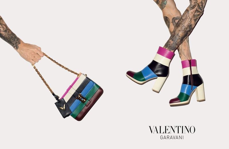 Valentino Has Us Seeing Stripes for Its Fall Accessories Campaign