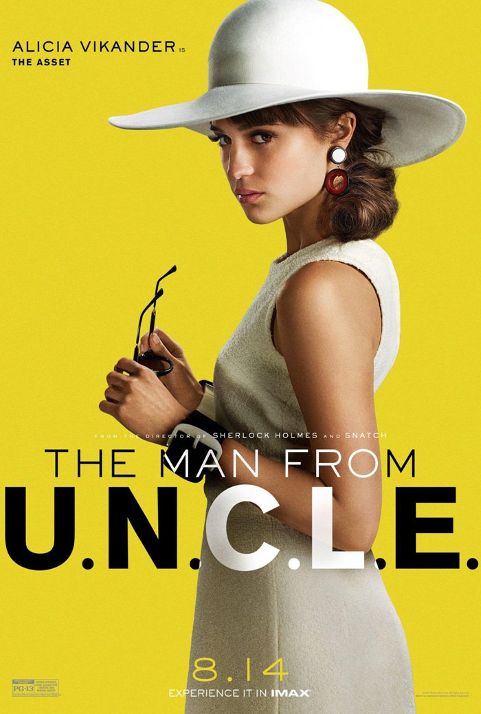 Alicia Vikander on The Man from U.N.C.L.E. movie poster