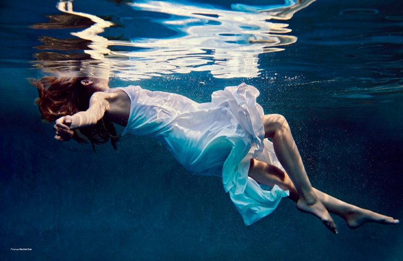 Ana Beatriz Barros Goes Poolside for Cover Story of L’Officiel Russia