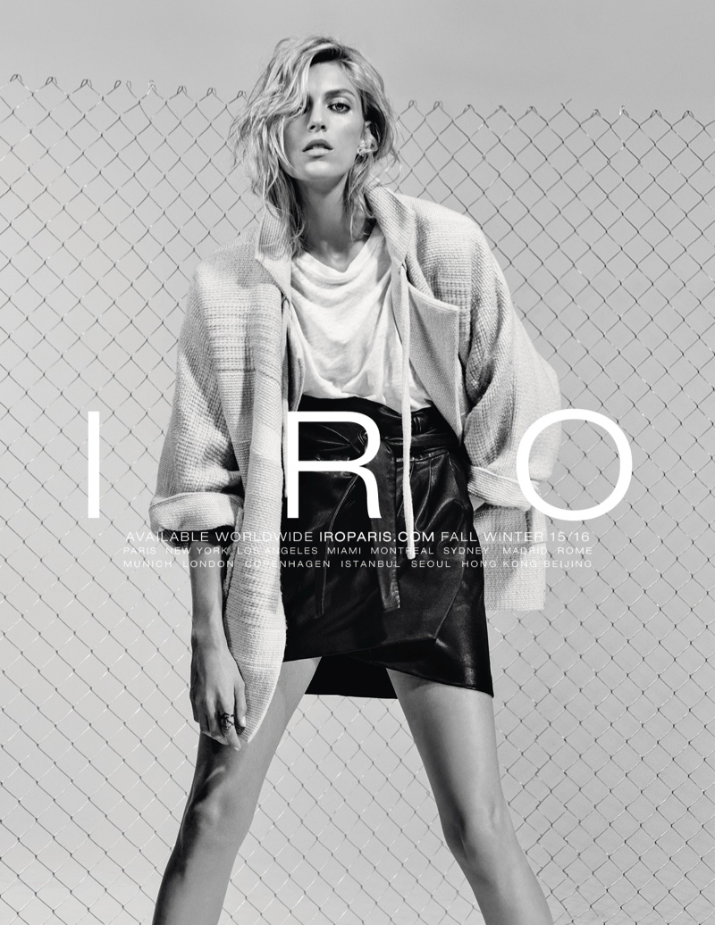 Anja Rubik is Effortlessly Chic in IRO’s Fall 2015 Ads