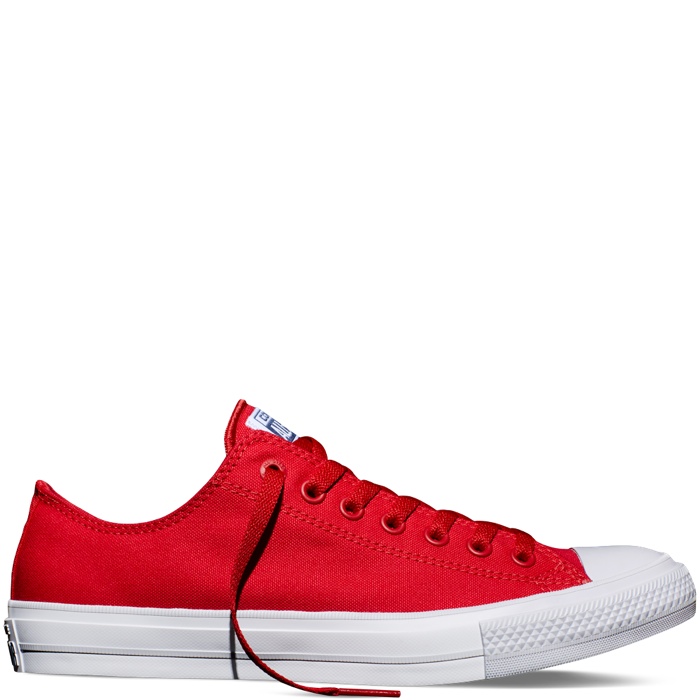 Converse Chuck II Low Top in Red available for $70.00