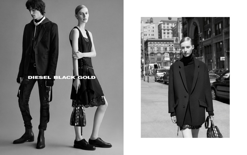 Diesel Black Gold Fall 2015 Campaign with Julia Nobis