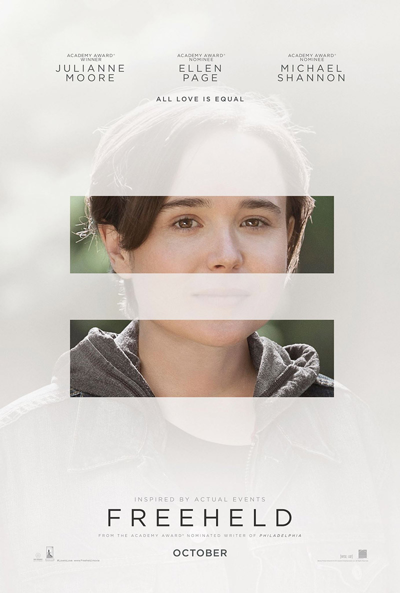 Ellen Page on Freeheld poster