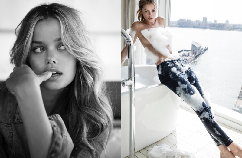 Frida Aasen Takes On Guess Denim for Editorial in Twelv Magazine