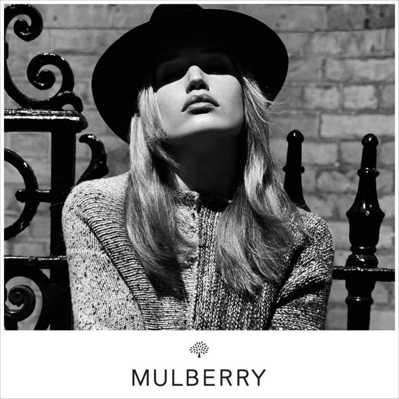 Georgia May Jagger Poses in London for Mulberry's Fall 2015 Ads