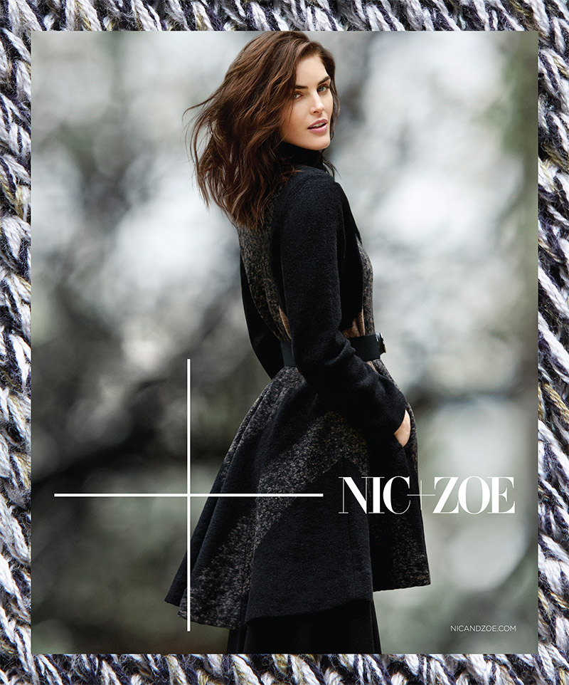 Hilary Rhoda for NIC+Zoe fall 2015 campaign. Photo: Air Paris