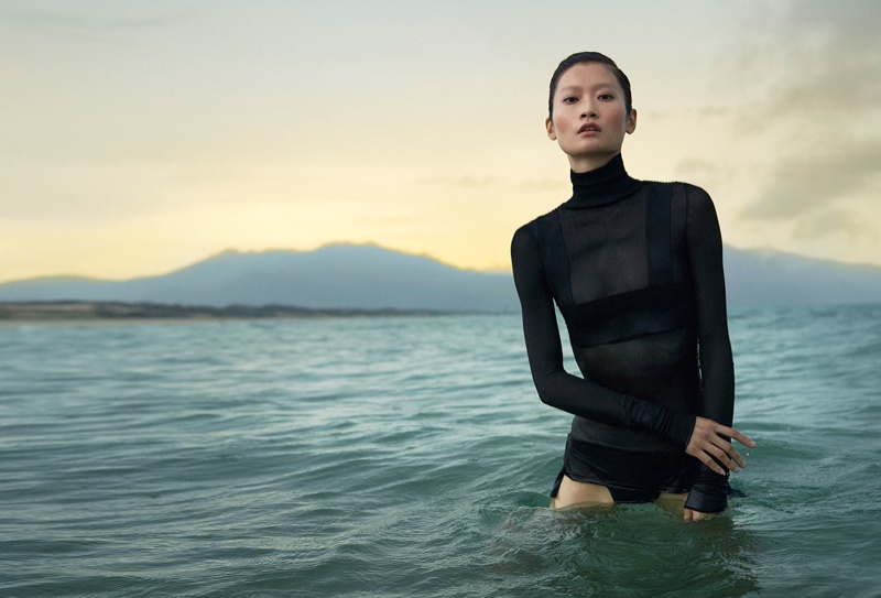 Before Sunrise: Jasmin Feng Wears Relaxed Style in ELLE Vietnam