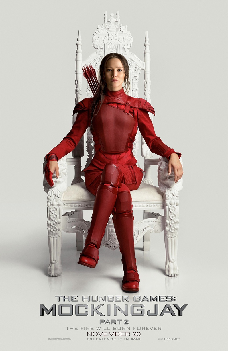 Jennifer Lawrence as Katniss Everdeen for The Hunger Games: Mockingjay - Part 2