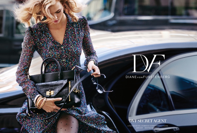 Karlie Kloss is a Secret Agent in Diane Von Furstenberg’s Fall 2015 Ads