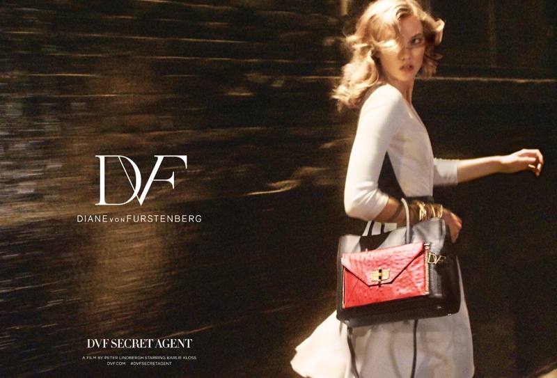 Karlie Kloss is a Secret Agent in Diane Von Furstenberg’s Fall 2015 Ads