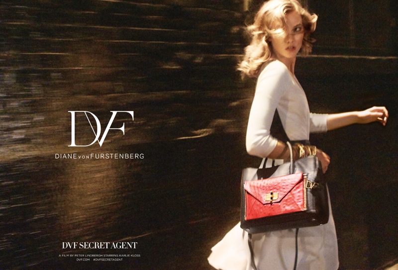 Karlie Kloss is a Secret Agent in Diane Von Furstenberg’s Fall 2015 Ads