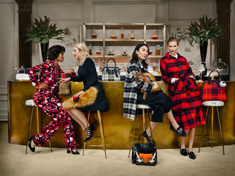 Karlie Kloss Makes a Case for Plaid in Kate Spade’s Fall 2015 Campaign