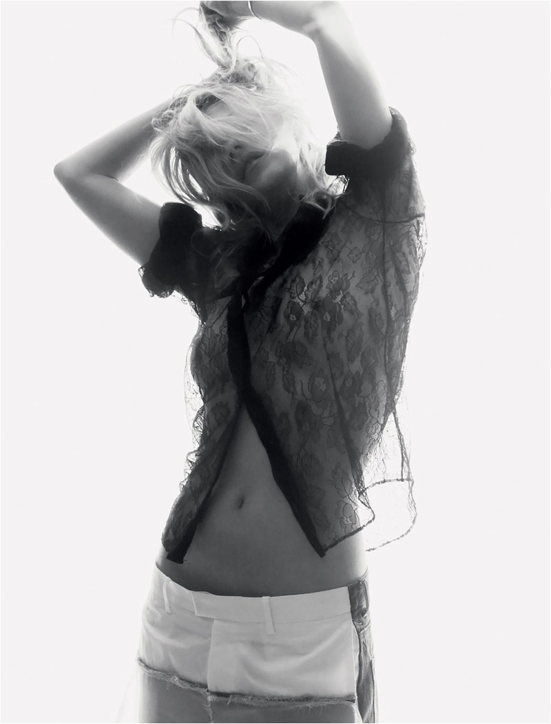 Kate Moss Embraces the Sheer Trend for Cover Story of LOVE