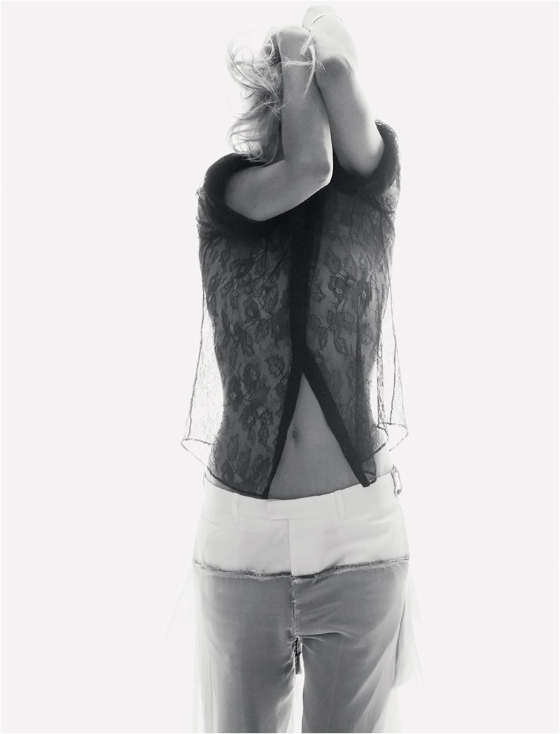 Kate Moss Embraces the Sheer Trend for Cover Story of LOVE