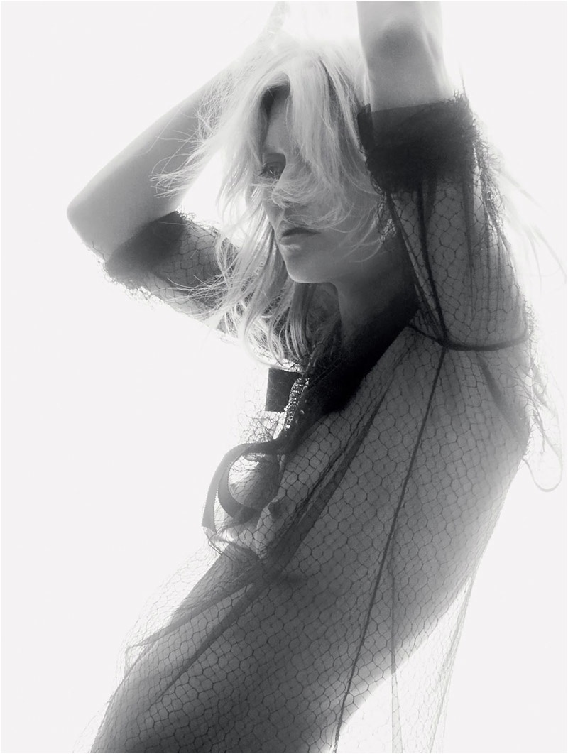 Kate Moss Embraces the Sheer Trend for Cover Story of LOVE