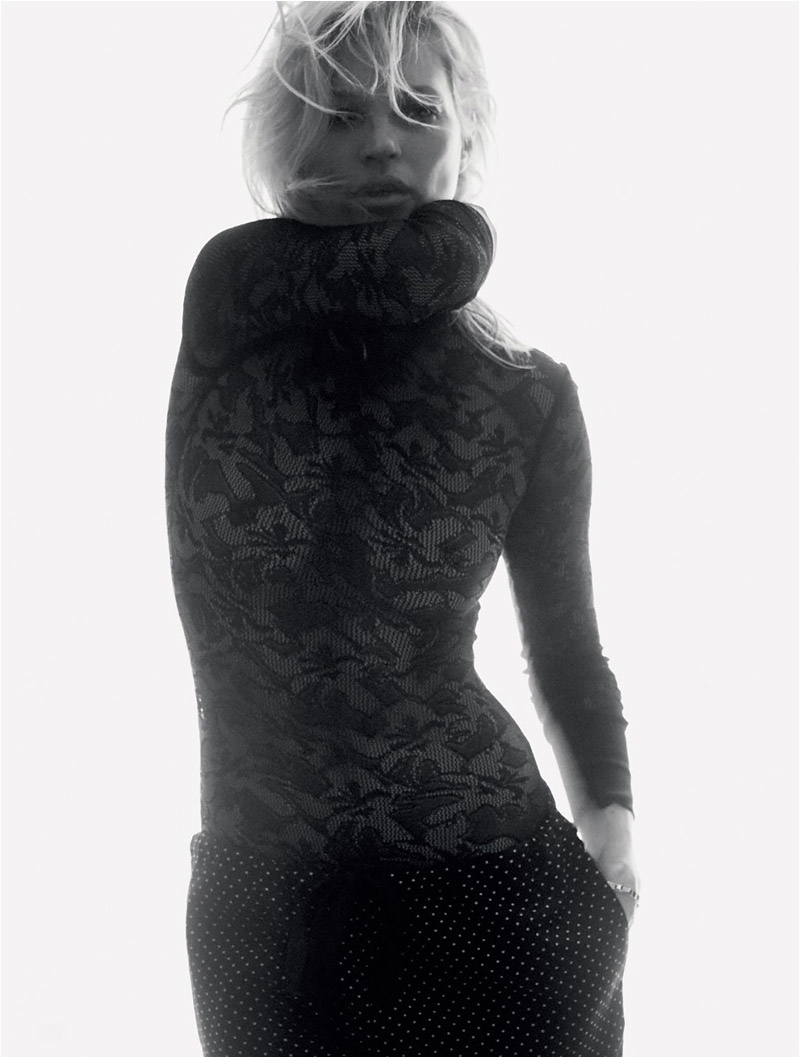 Kate Moss Embraces the Sheer Trend for Cover Story of LOVE