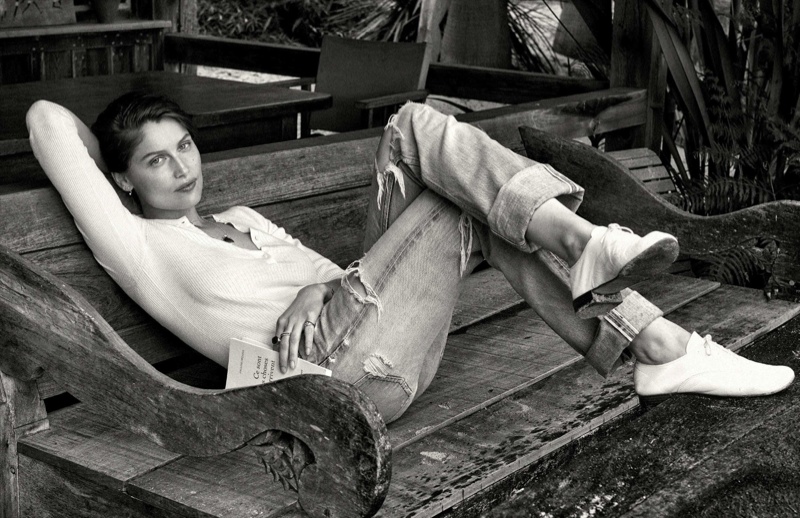 Laetitia Casta Showcases Natural Beauty in Cover Story for ELLE France