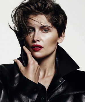 Laetitia Casta Models New Cropped Hairdo in Harper's Bazaar Spain Cover Story