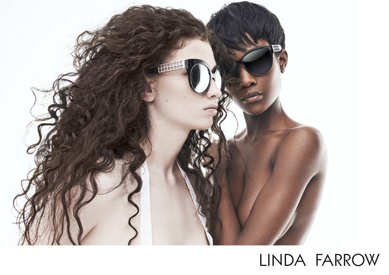 Betty + Nichole Strip Down for Linda Farrow Fall 2015 Ads