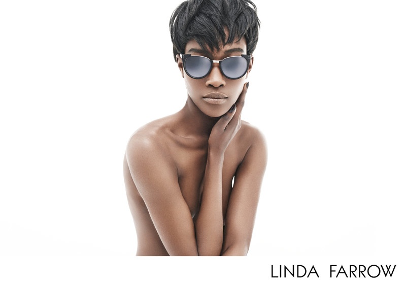 Betty + Nichole Strip Down for Linda Farrow Fall 2015 Ads