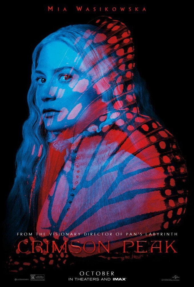 Mia Wasikowska on Crimson Peak poster