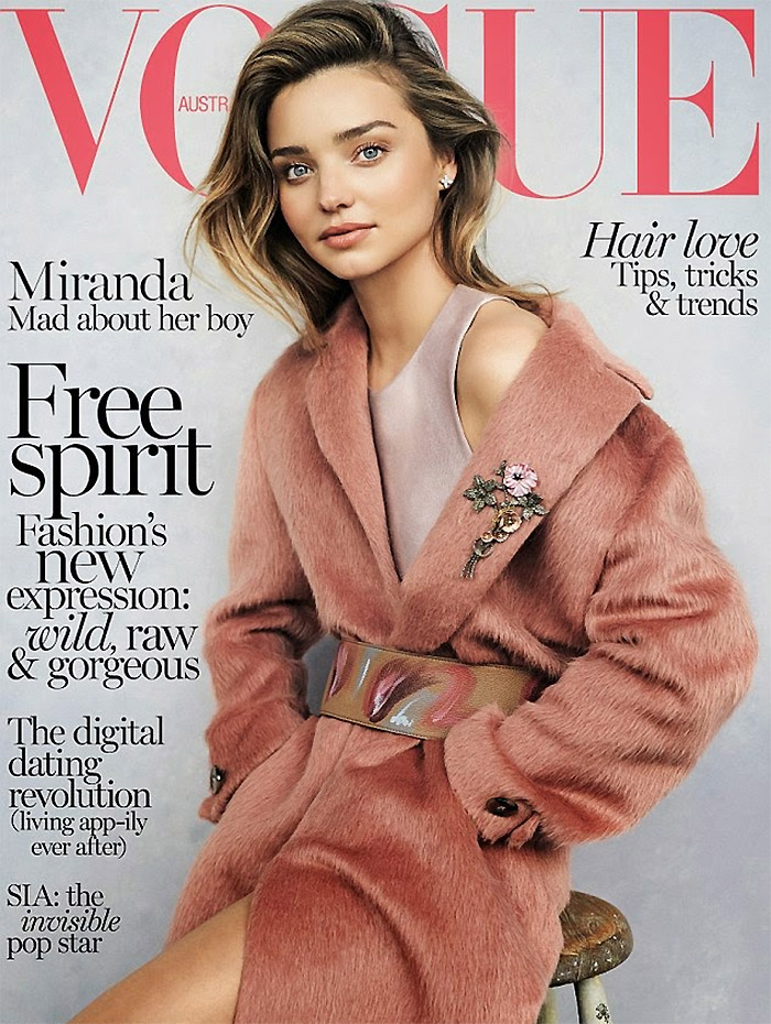 Miranda Kerr landed her third Vogue Australia cover for the magazine's July 2014 issue