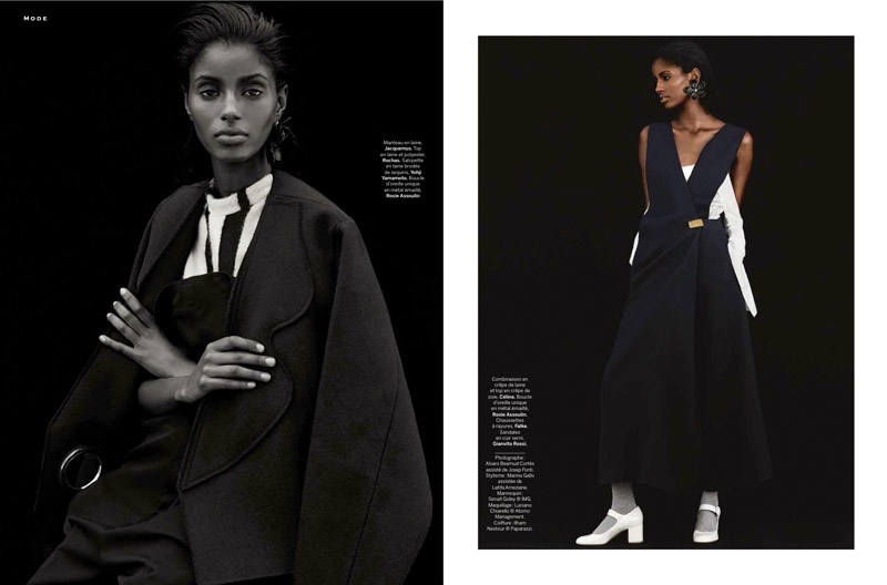 Senait Gidey Models Monochromatic Looks for Stylist by Alvaro Beamud ...