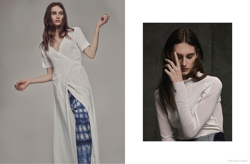 (L) Mlm Maxi Wrap Shirt, Cooper St Chryssa Pants (R)  Citizens of Humanity 'Olivia' Overalls, Kaliver Painted Top 
