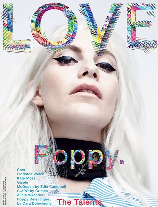 Poppy Delevingne on LOVE Magazine cover