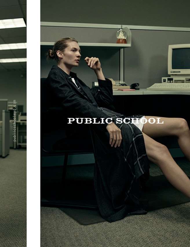 Public School Channels the 90s Office for Fall 2015 Ads