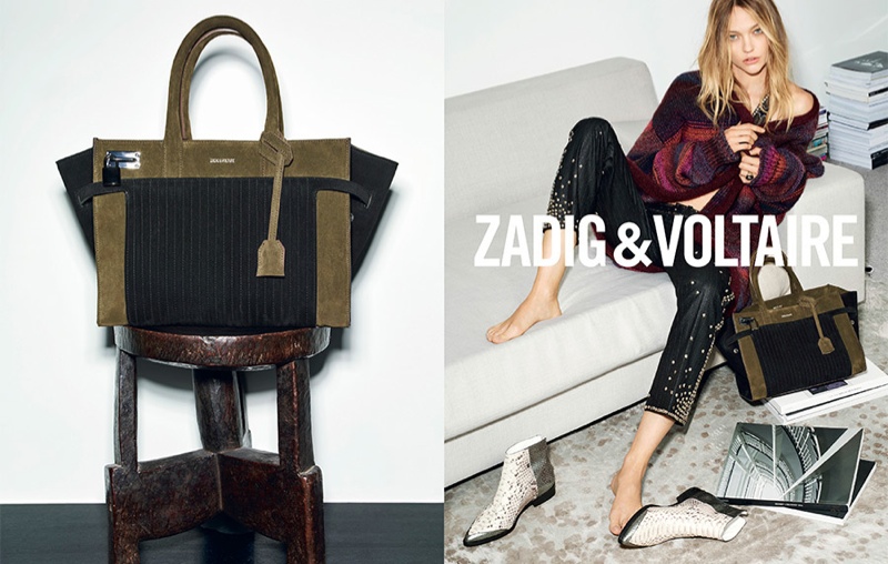 Sasha Pivovarova Returns for Zadig & Voltaire Fall 2015 Ads