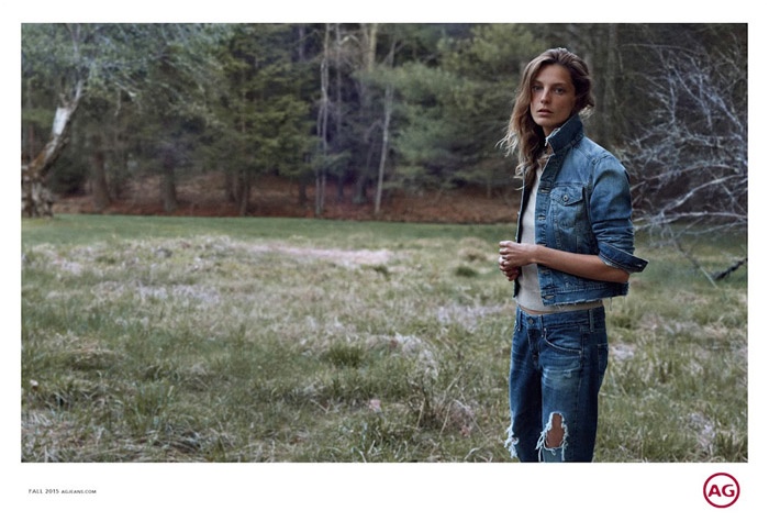 Daria Werbowy stars in AG Jeans' fall 2015 campaign