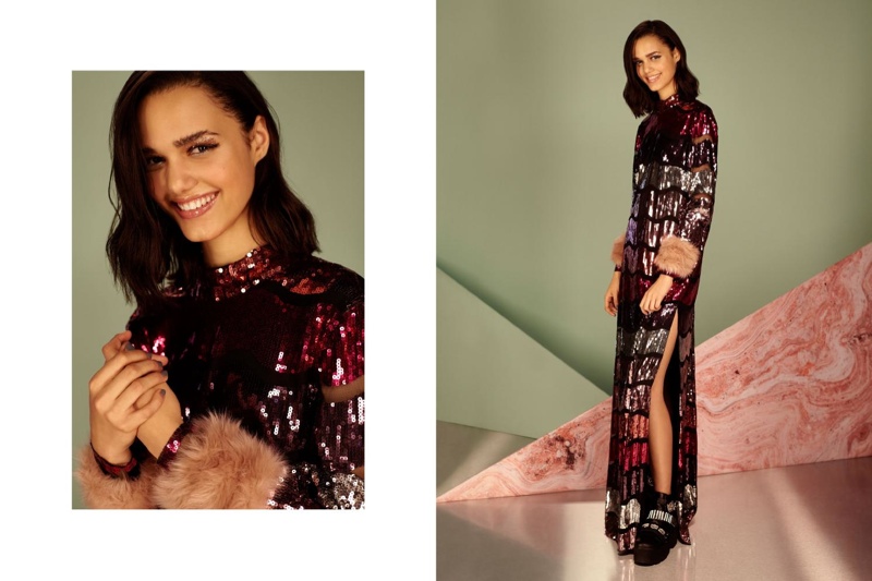 SEQUINS GALORE: Some holiday sparkle comes in the form of sequins