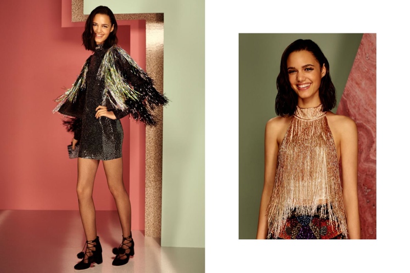 FRINGE & SPARKLE: Fringe is in with the holiday season