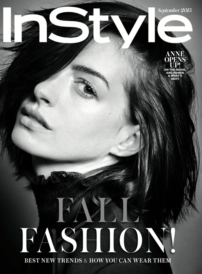 Anne Hathaway stars in the September 2015 issue of InStyle Magazine