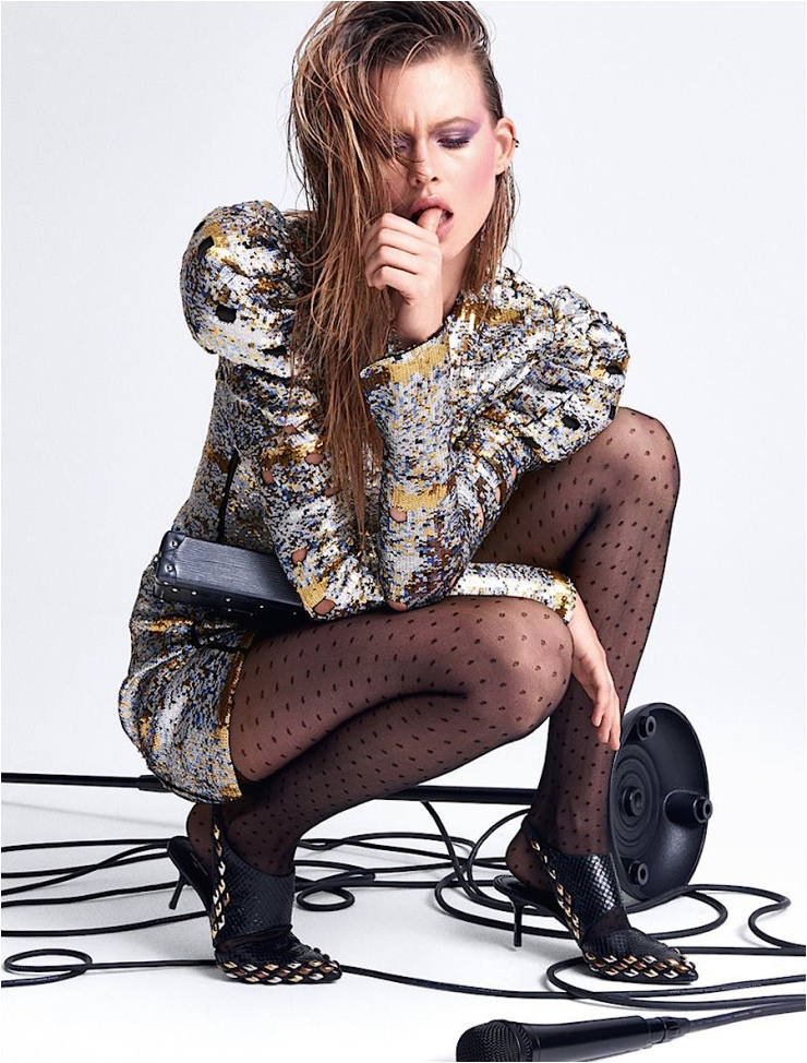 Behati Prinsloo Plays A Stylish Rock Star for Vogue Brazil