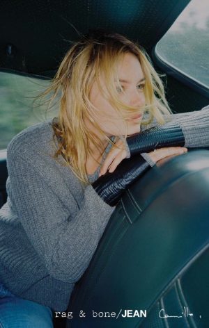 Camille Rowe Rag Bone DIY Jeans 2015 10