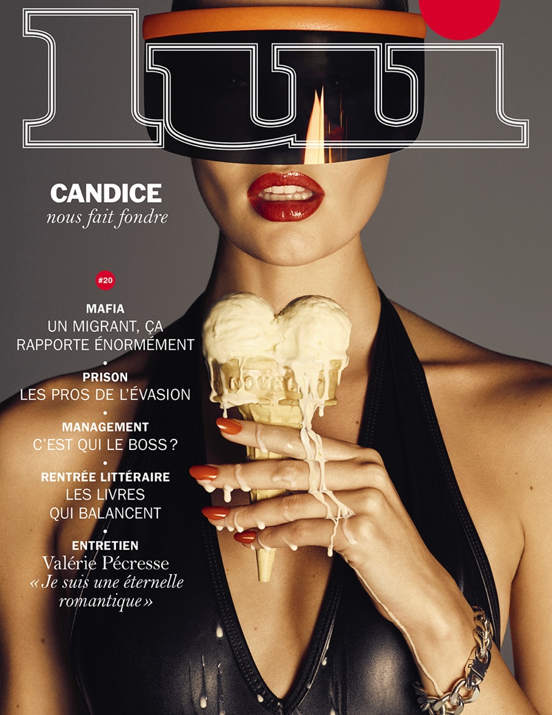 Candice Swanepoel on Lui September 2015 cover