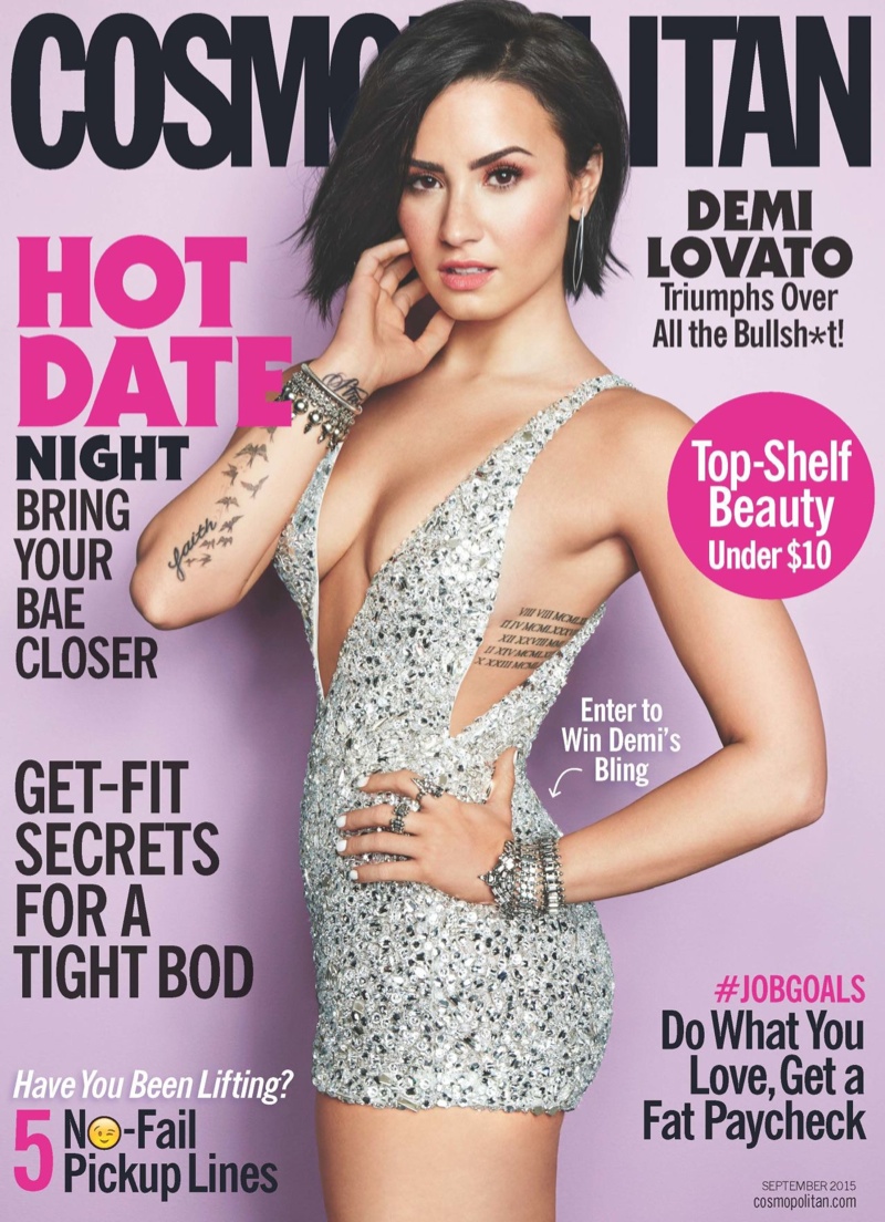 Demi Lovato on Cosmopolitan September 2015 cover