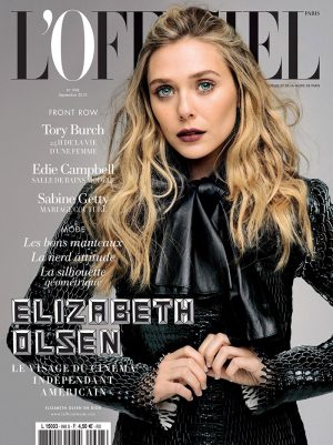 Elizabeth Olsen Gets Dark in Dior for L'Officiel Paris September 2015 Cover Elizabeth Olsen Gets Dark in Dior for L'Officiel Paris September 2015 Cover