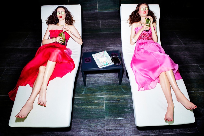 Anna Grostin + Vittoria Ceretti Go Shopping for Vogue Japan by Ellen von Unwerth