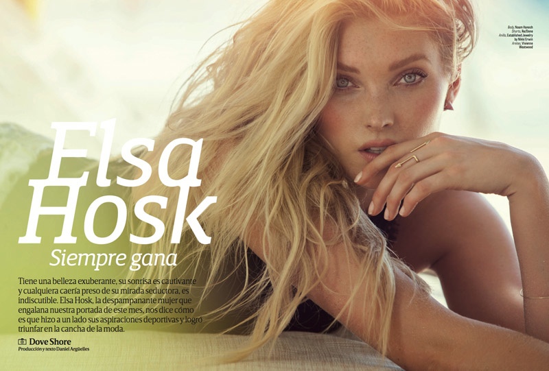 Elsa Hosk Poses for Dove Shore in Sexy GQ Mexico Editorial