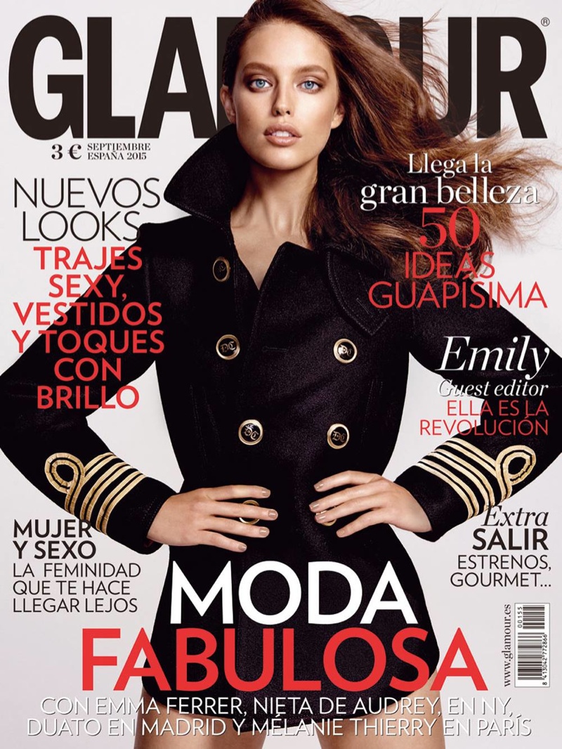 Emily DiDonato Models the Fall Collections for Glamour Spain Cover Story