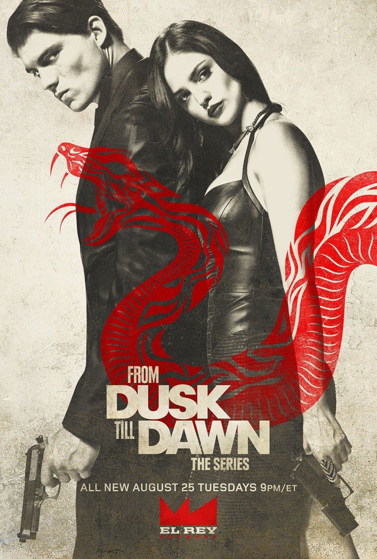 From Dusk Till Dawn season 2 poster with Zane Holts and Eiza Gonzalez