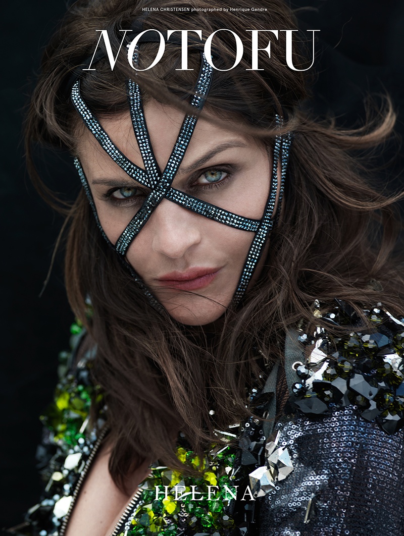 Helena Christensen on No Tofu Fall 2015 cover