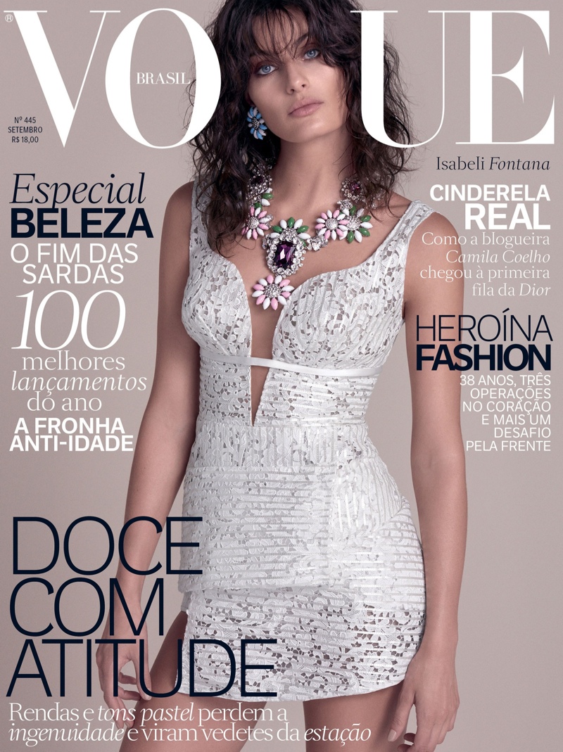 Isabeli Fontana on Vogue Brazil September 2015 cover