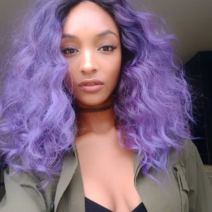 Pastel Beauties: 8 Models Who Rock Rainbow-Colored Hair Jourdan Dunn Purple Hair Photo