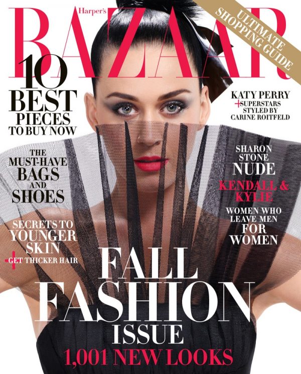 Katy Perry for Harper's Bazaar September 2015 Cover Photos